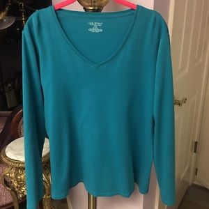💎 V Neck Turquoise Lane Bryant Top (14/16) 💎